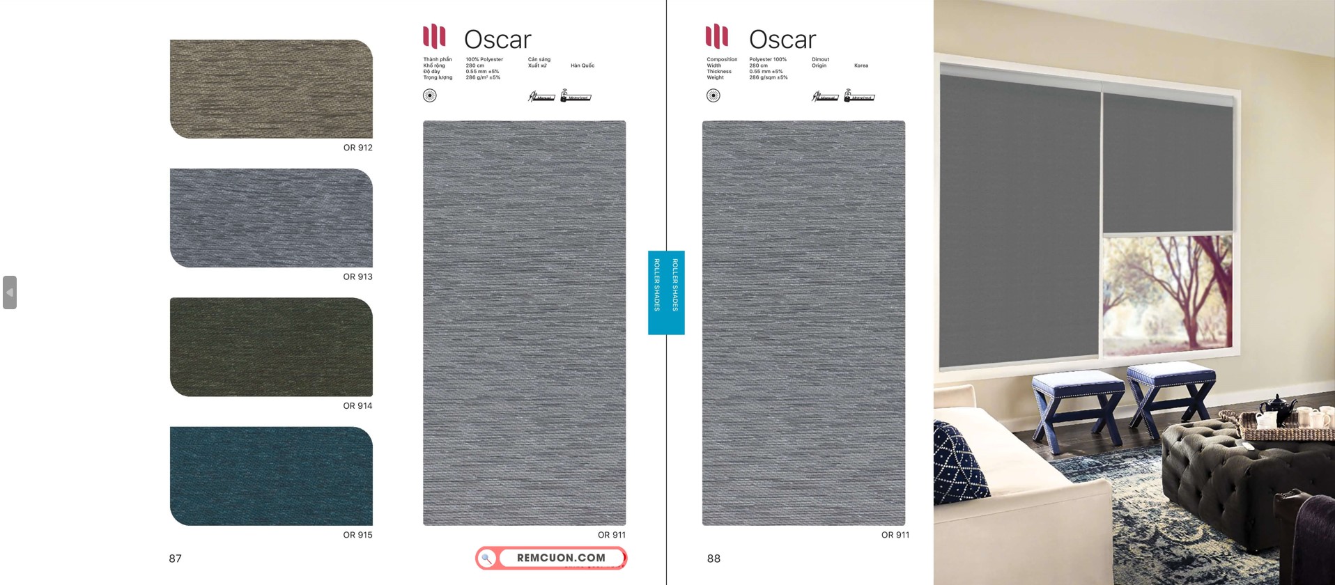 Rèm Cuốn Modero Oscar